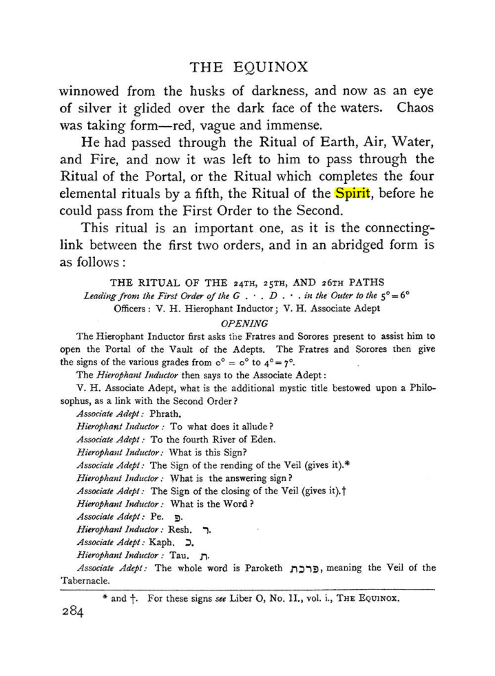 Original scan of The Equinox (Volume I, Number II), PDF page 292