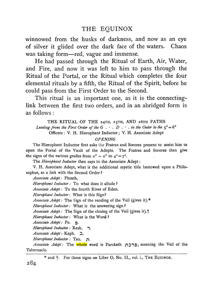 Original scan of The Equinox (Volume I, Number II), PDF page 292