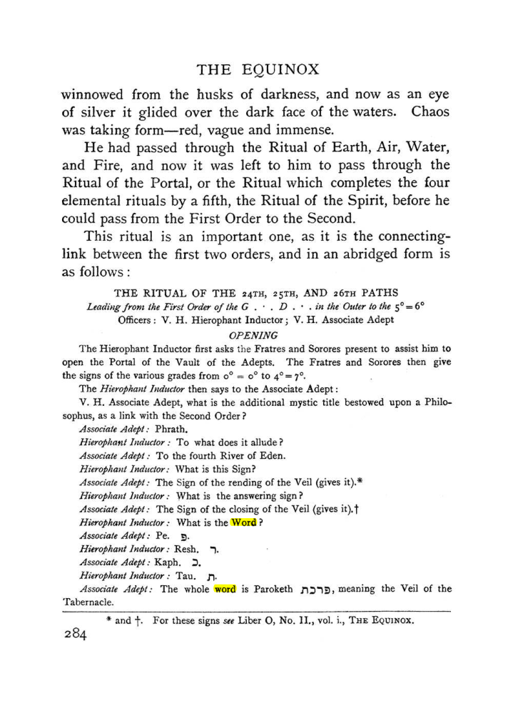 Original scan of The Equinox (Volume I, Number II), PDF page 292