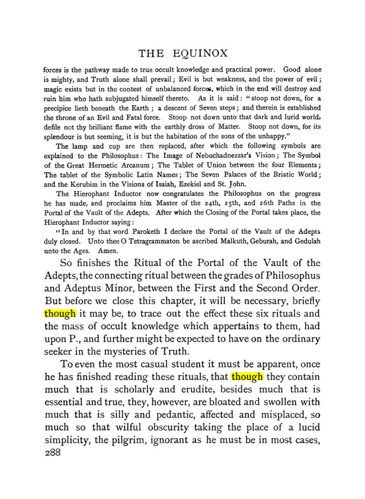 Original scan of The Equinox (Volume I, Number II), PDF page 296