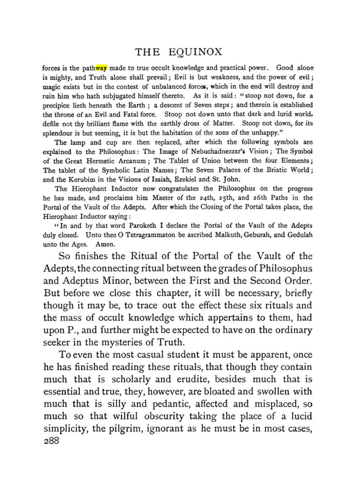 Original scan of The Equinox (Volume I, Number II), PDF page 296