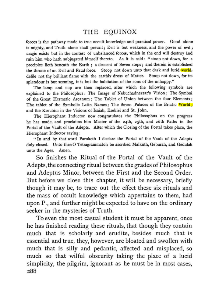 Original scan of The Equinox (Volume I, Number II), PDF page 296