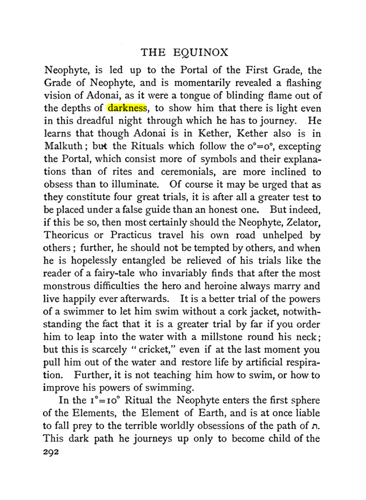 Original scan of The Equinox (Volume I, Number II), PDF page 300