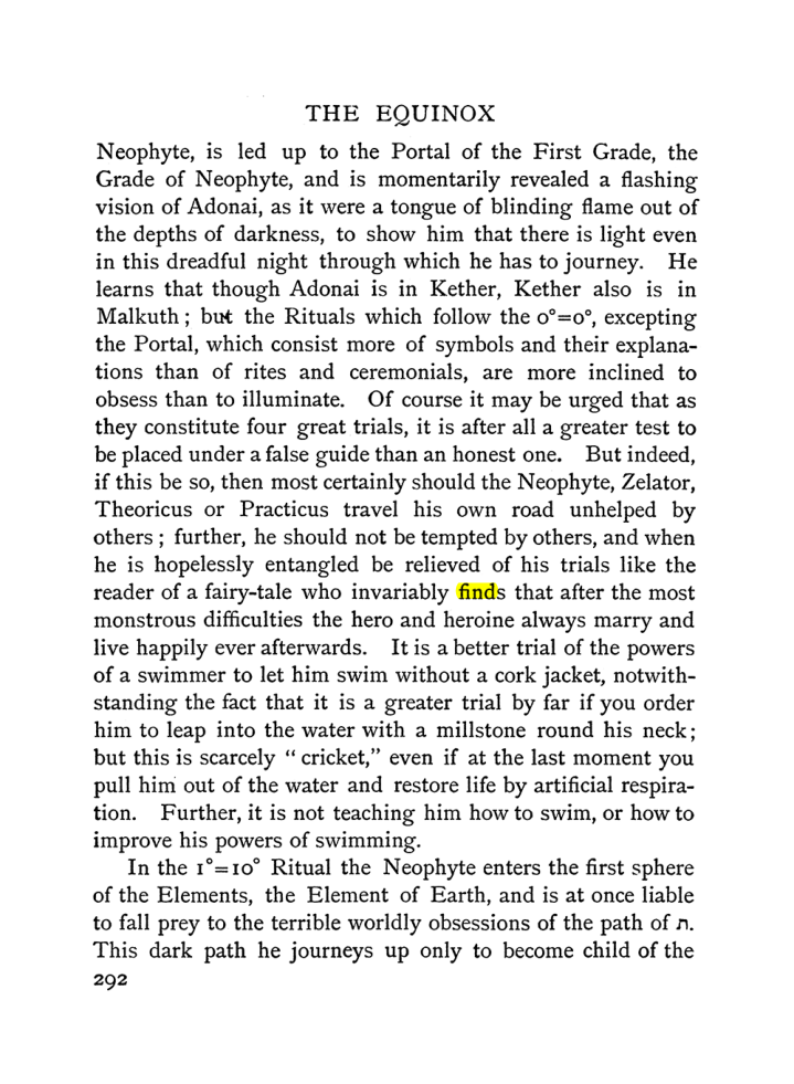 Original scan of The Equinox (Volume I, Number II), PDF page 300