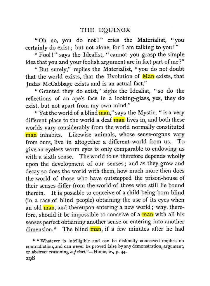 Original scan of The Equinox (Volume I, Number II), PDF page 306