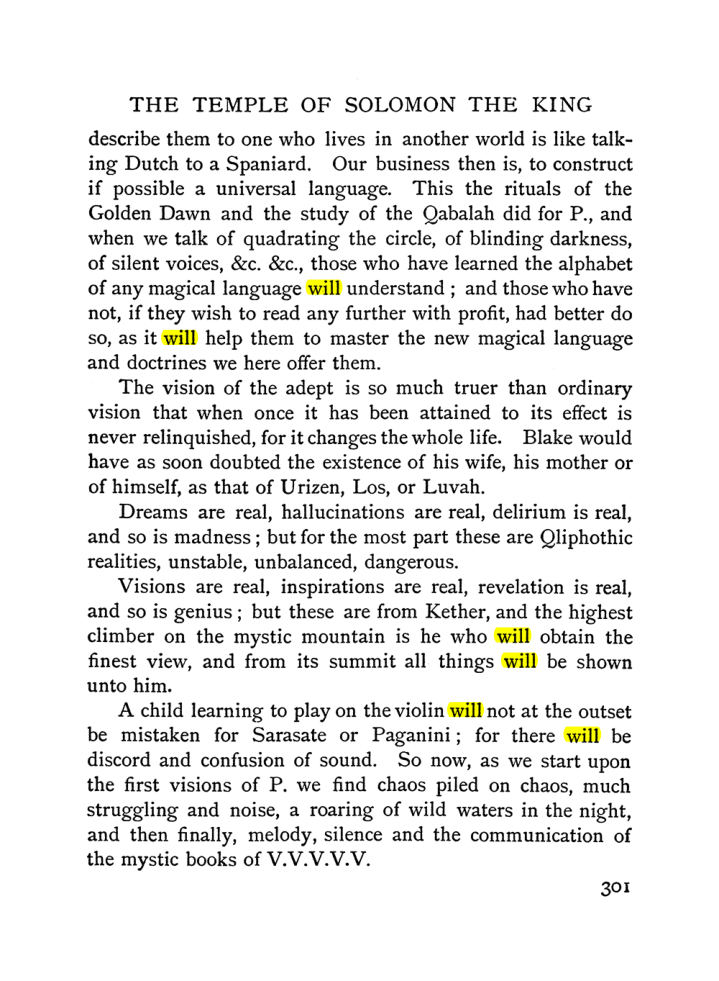 Original scan of The Equinox (Volume I, Number II), PDF page 309