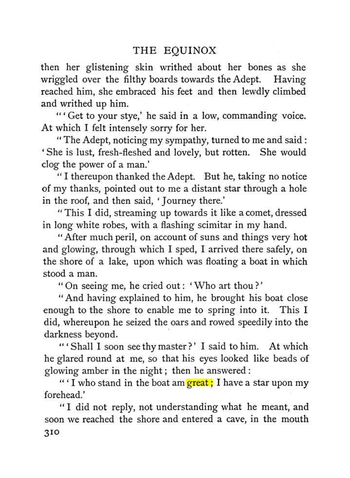 Original scan of The Equinox (Volume I, Number II), PDF page 318
