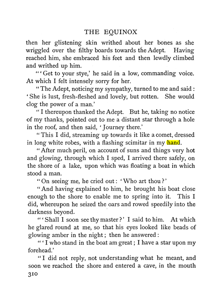 Original scan of The Equinox (Volume I, Number II), PDF page 318
