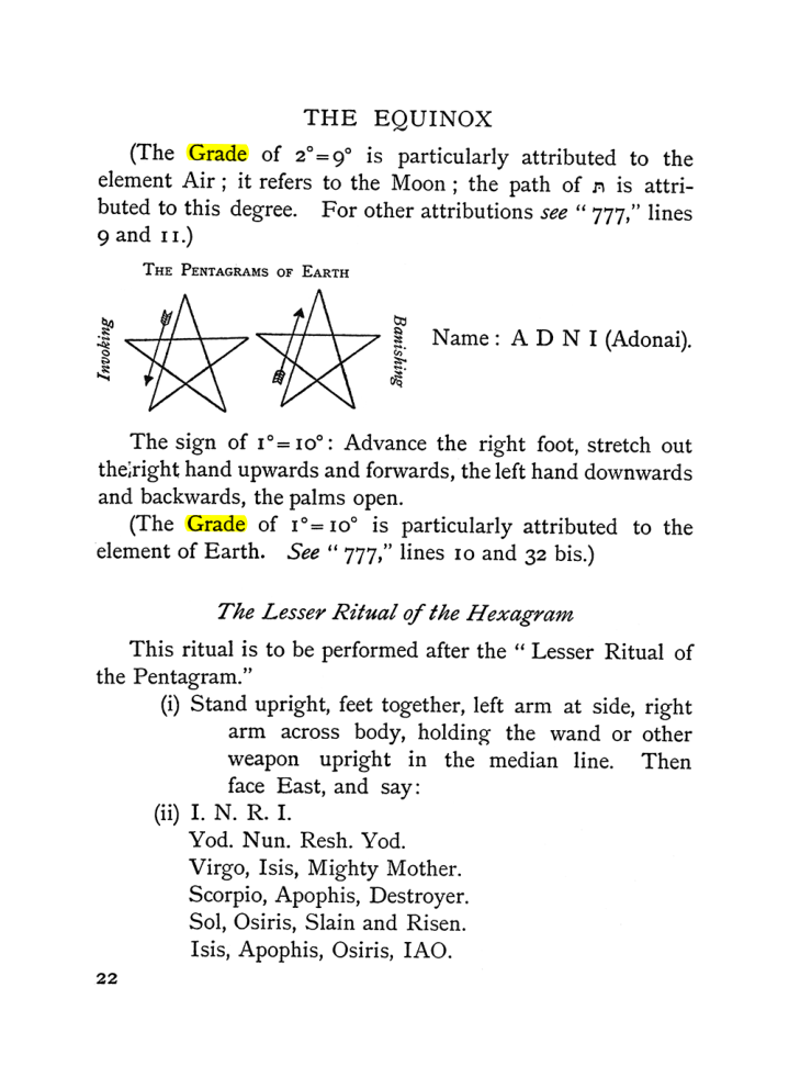 Original scan of The Equinox (Volume I, Number II), PDF page 32