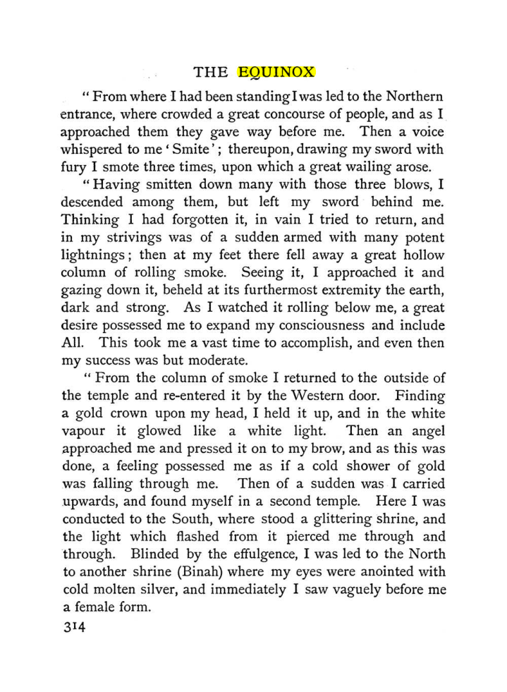 Original scan of The Equinox (Volume I, Number II), PDF page 322