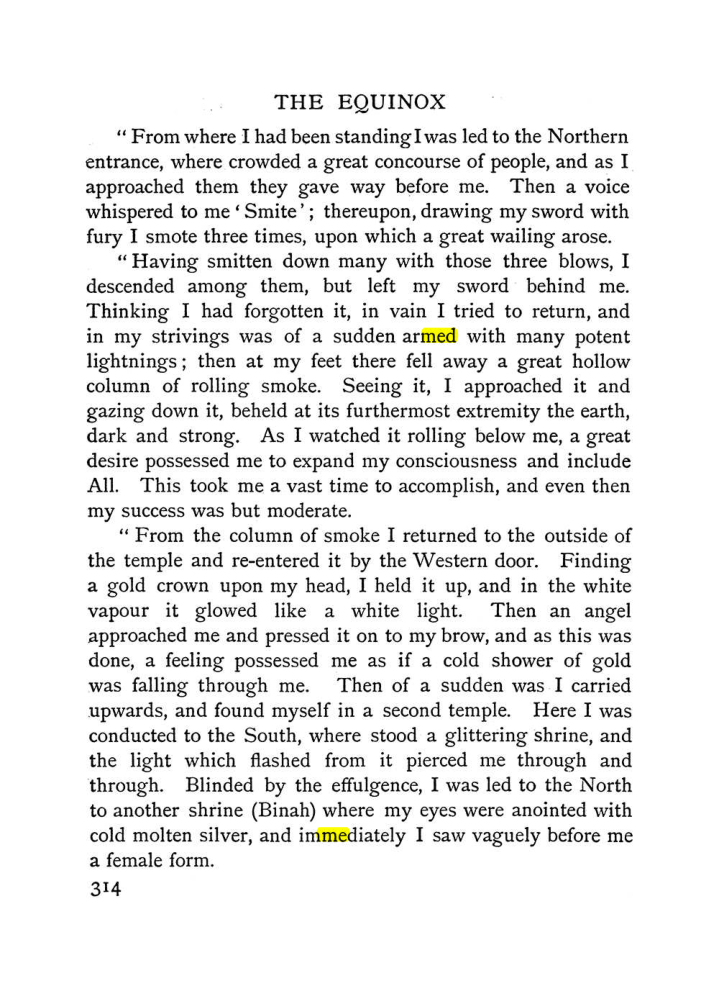 Original scan of The Equinox (Volume I, Number II), PDF page 322