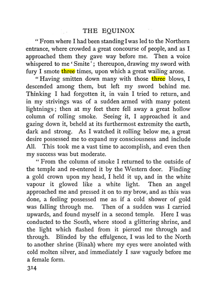 Original scan of The Equinox (Volume I, Number II), PDF page 322