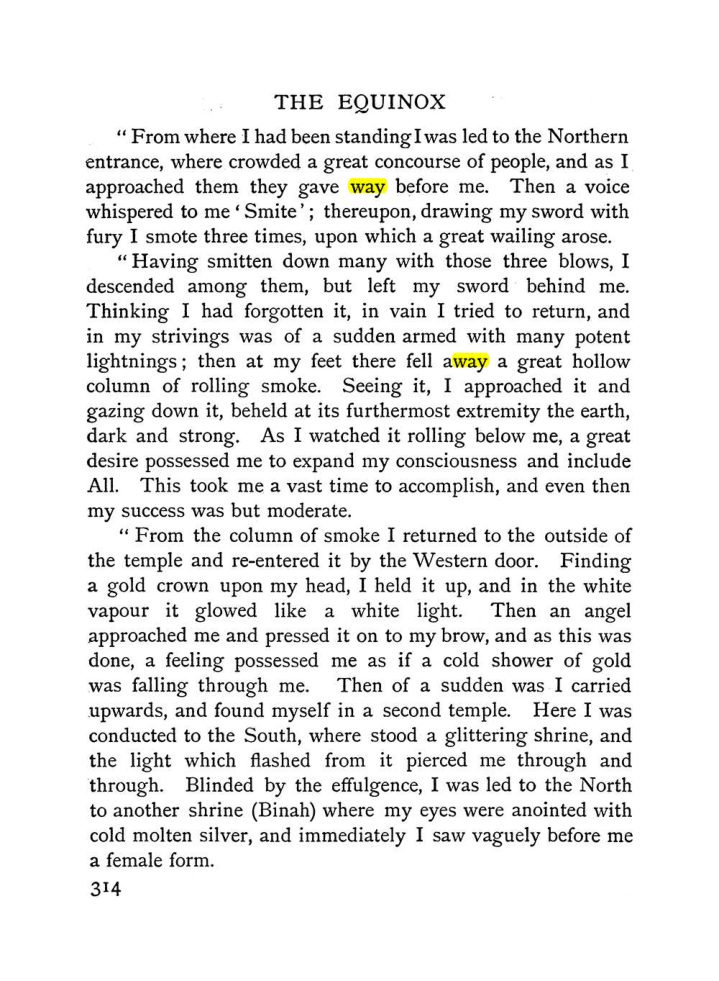 Original scan of The Equinox (Volume I, Number II), PDF page 322