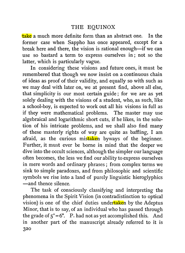 Original scan of The Equinox (Volume I, Number II), PDF page 328