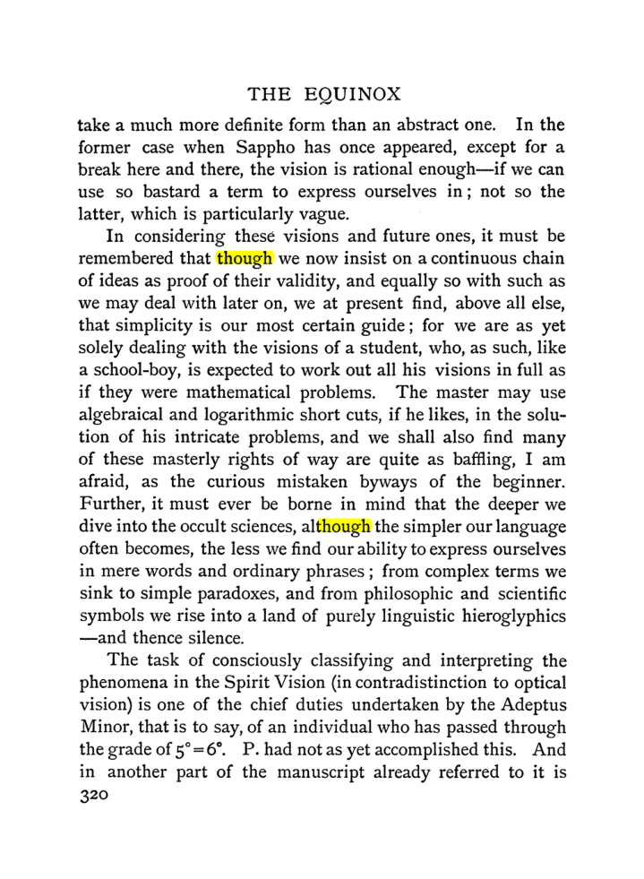 Original scan of The Equinox (Volume I, Number II), PDF page 328