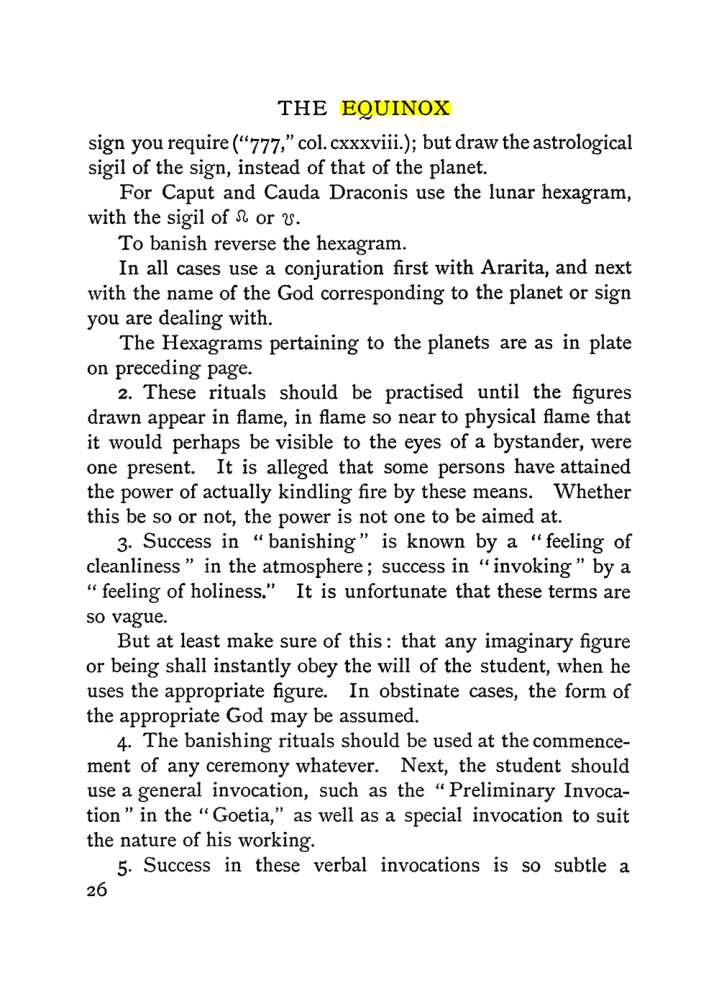 Original scan of The Equinox (Volume I, Number II), PDF page 36