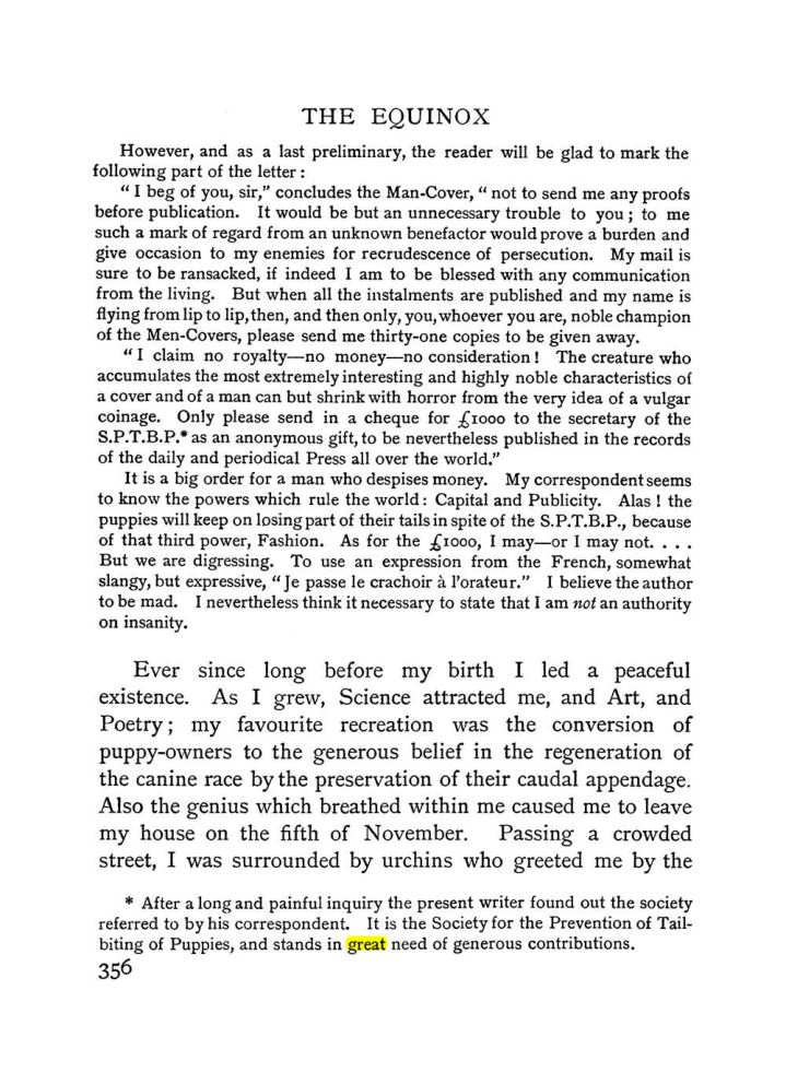 Original scan of The Equinox (Volume I, Number II), PDF page 364
