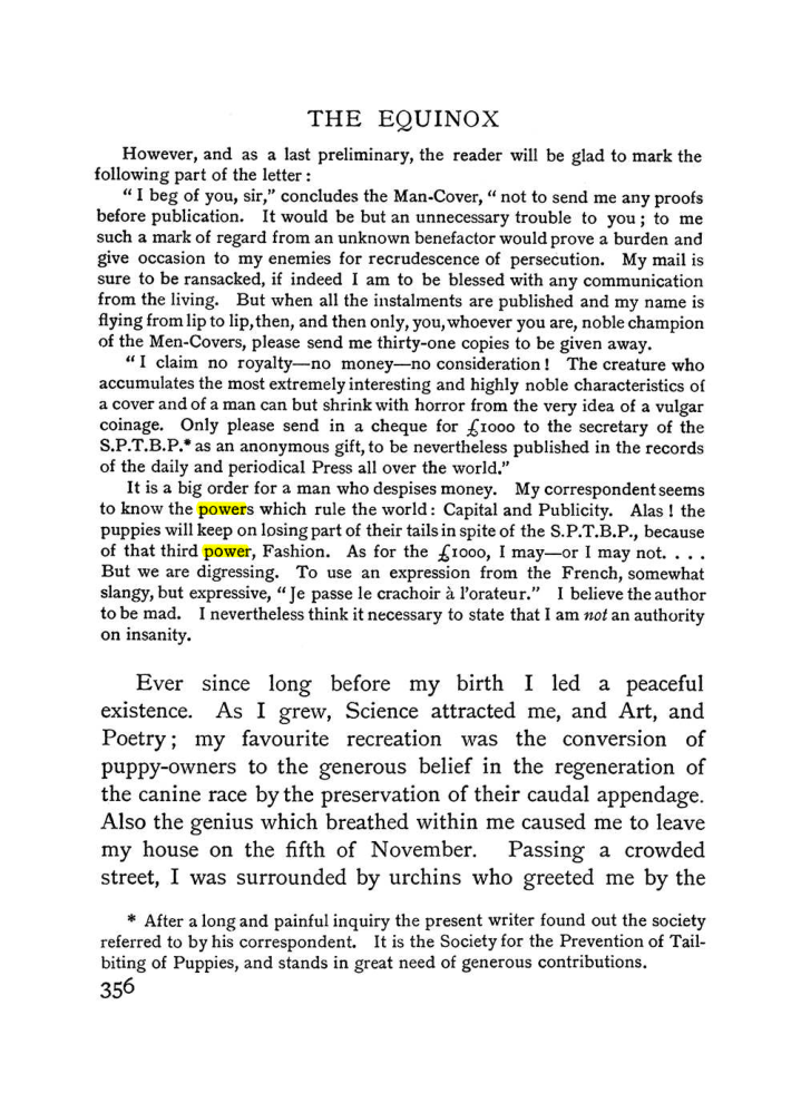 Original scan of The Equinox (Volume I, Number II), PDF page 364