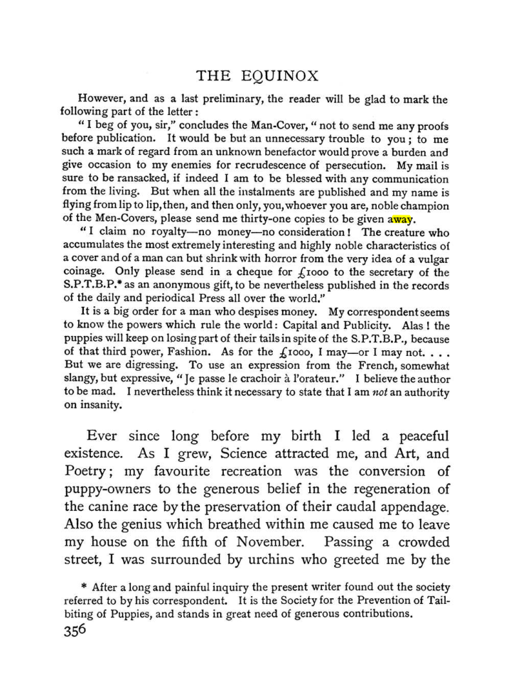 Original scan of The Equinox (Volume I, Number II), PDF page 364