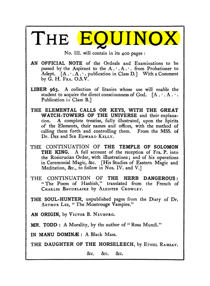 Original scan of The Equinox (Volume I, Number II), PDF page 406