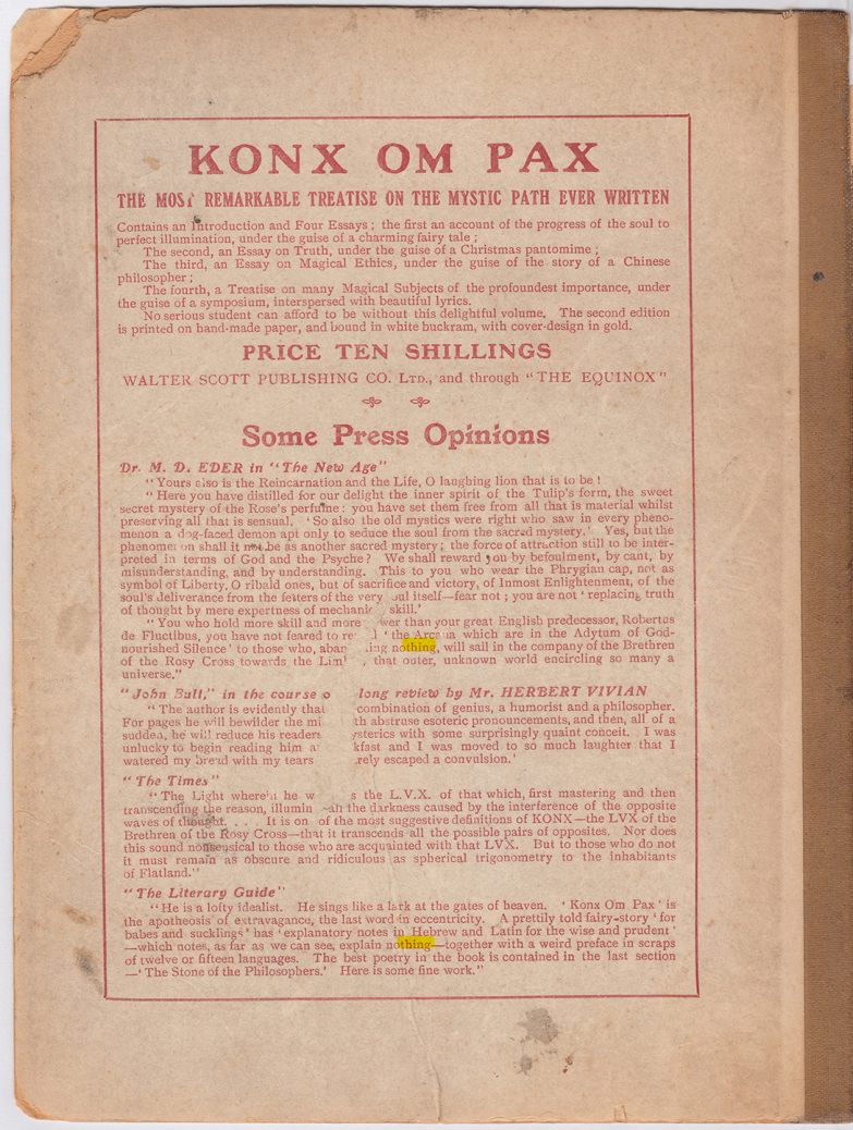 Original scan of The Equinox (Volume I, Number II), PDF page 416