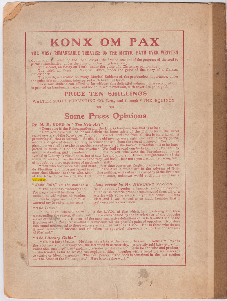 Original scan of The Equinox (Volume I, Number II), PDF page 416