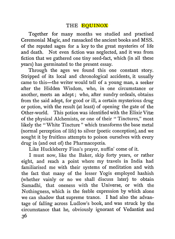 Original scan of The Equinox (Volume I, Number II), PDF page 46