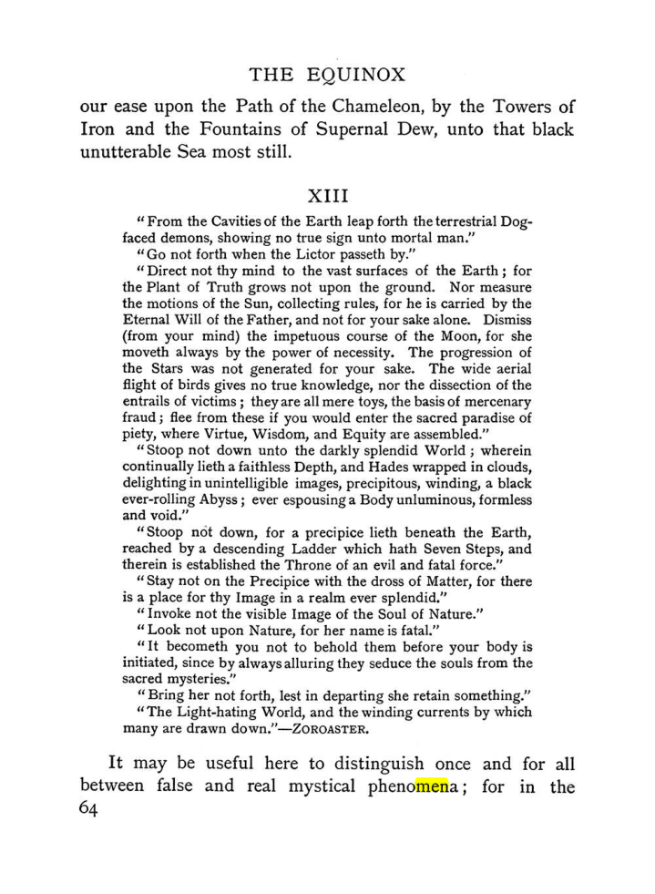 Original scan of The Equinox (Volume I, Number II), PDF page 74