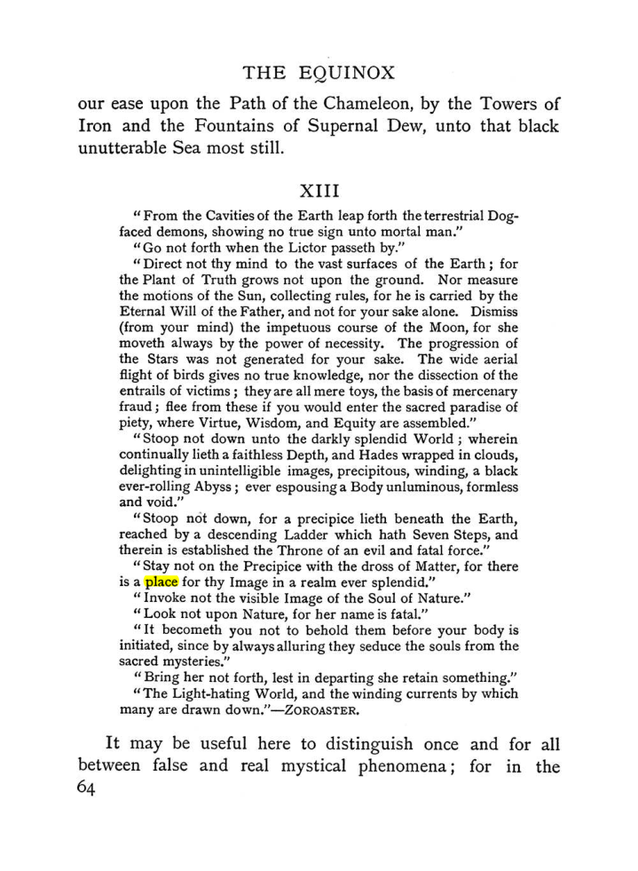 Original scan of The Equinox (Volume I, Number II), PDF page 74