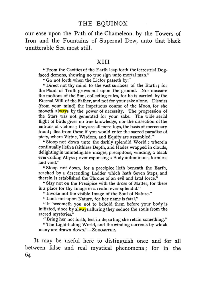 Original scan of The Equinox (Volume I, Number II), PDF page 74