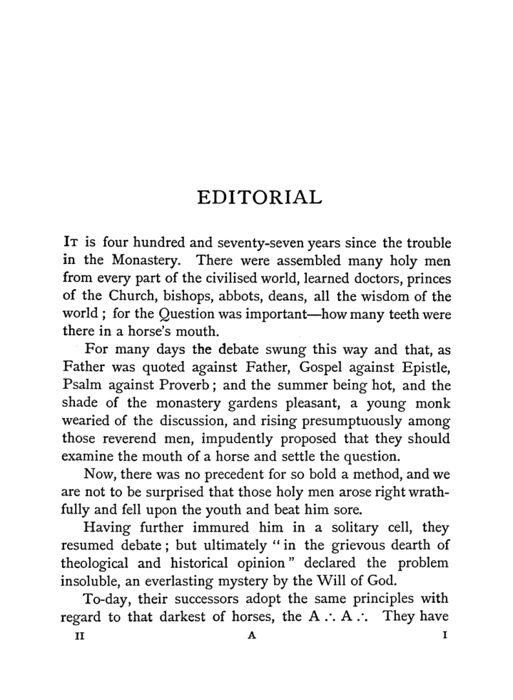 Original scan of The Equinox (Volume I, Number II), PDF page 9