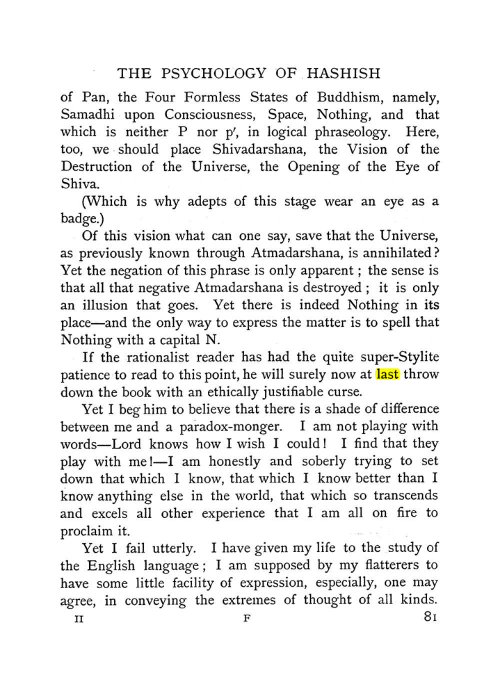 Original scan of The Equinox (Volume I, Number II), PDF page 91
