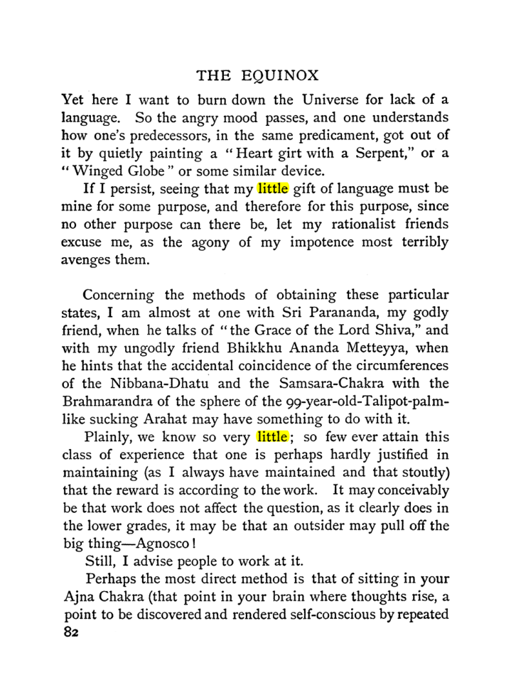 Original scan of The Equinox (Volume I, Number II), PDF page 92