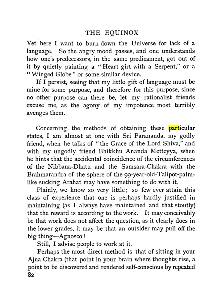 Original scan of The Equinox (Volume I, Number II), PDF page 92