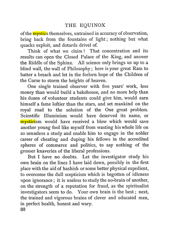 Original scan of The Equinox (Volume I, Number II), PDF page 98