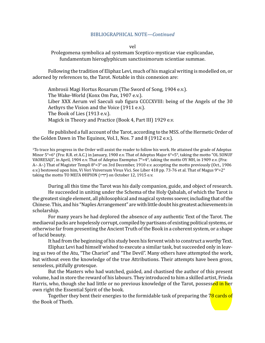 Original scan of The Book of Thoth, PDF page 10
