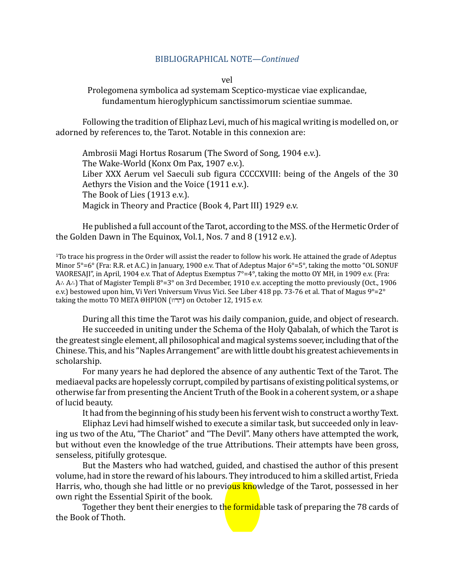 Original scan of The Book of Thoth, PDF page 10