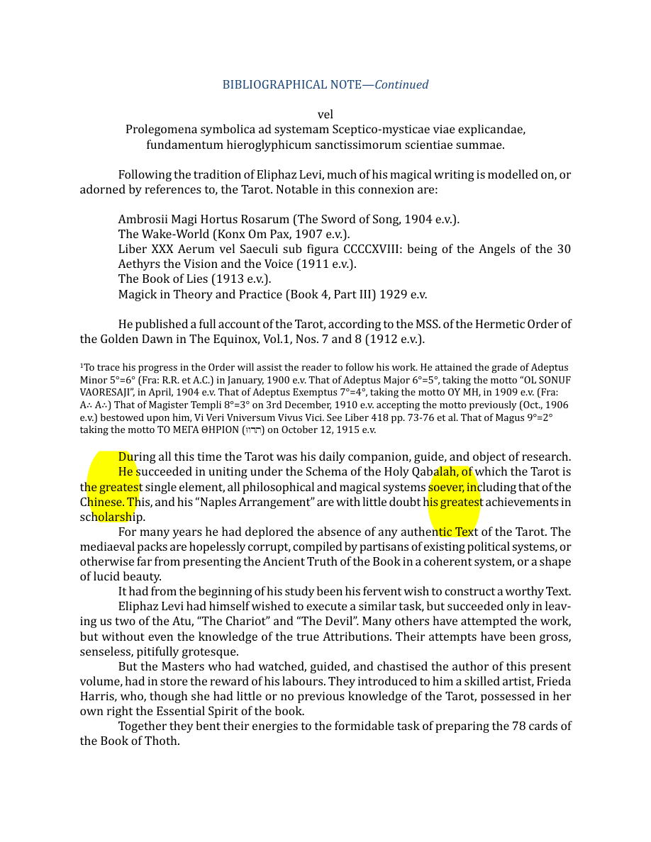 Original scan of The Book of Thoth, PDF page 10
