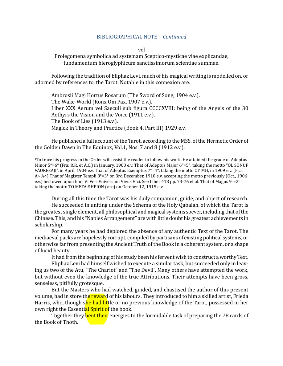 Original scan of The Book of Thoth, PDF page 10
