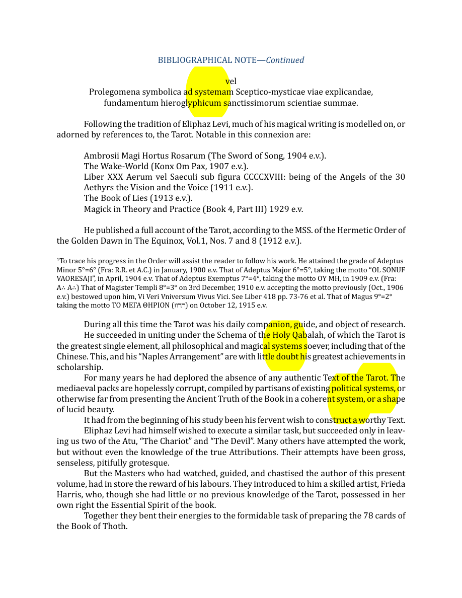 Original scan of The Book of Thoth, PDF page 10