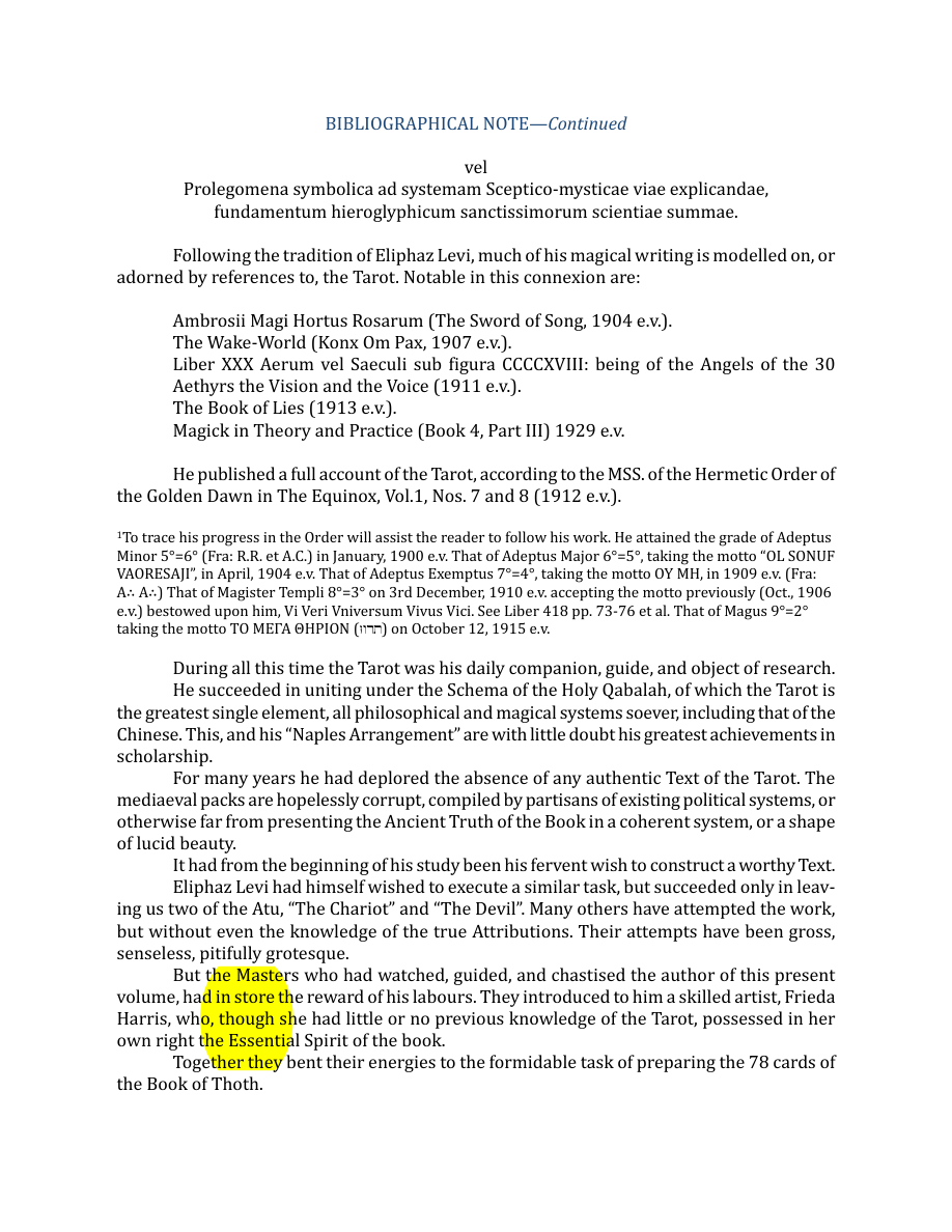 Original scan of The Book of Thoth, PDF page 10
