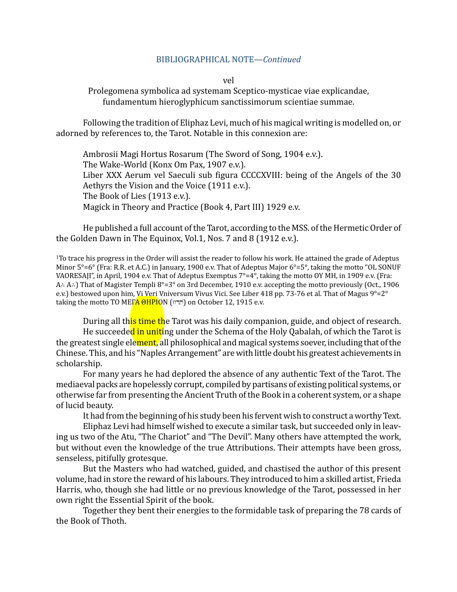 Original scan of The Book of Thoth, PDF page 10