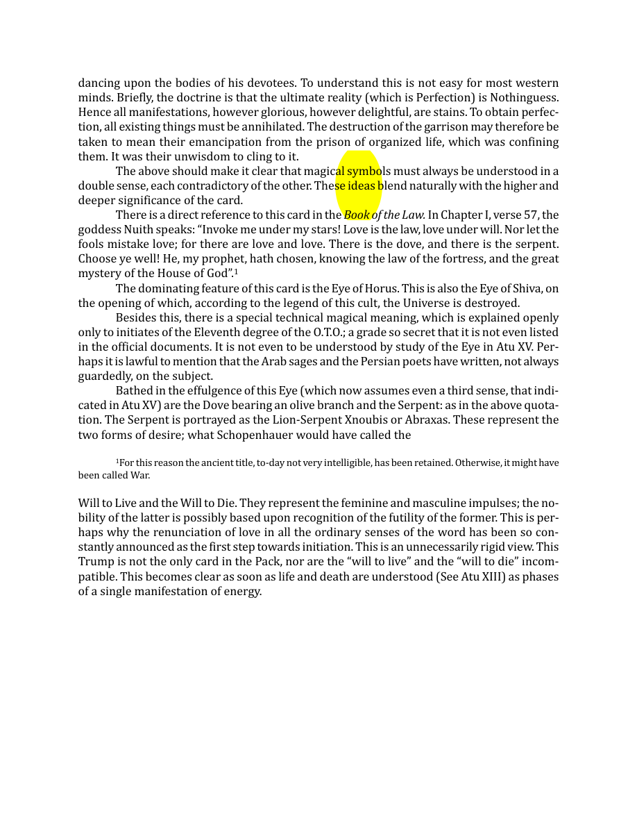 Original scan of The Book of Thoth, PDF page 100