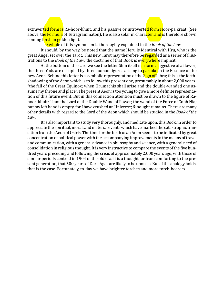 Original scan of The Book of Thoth, PDF page 109