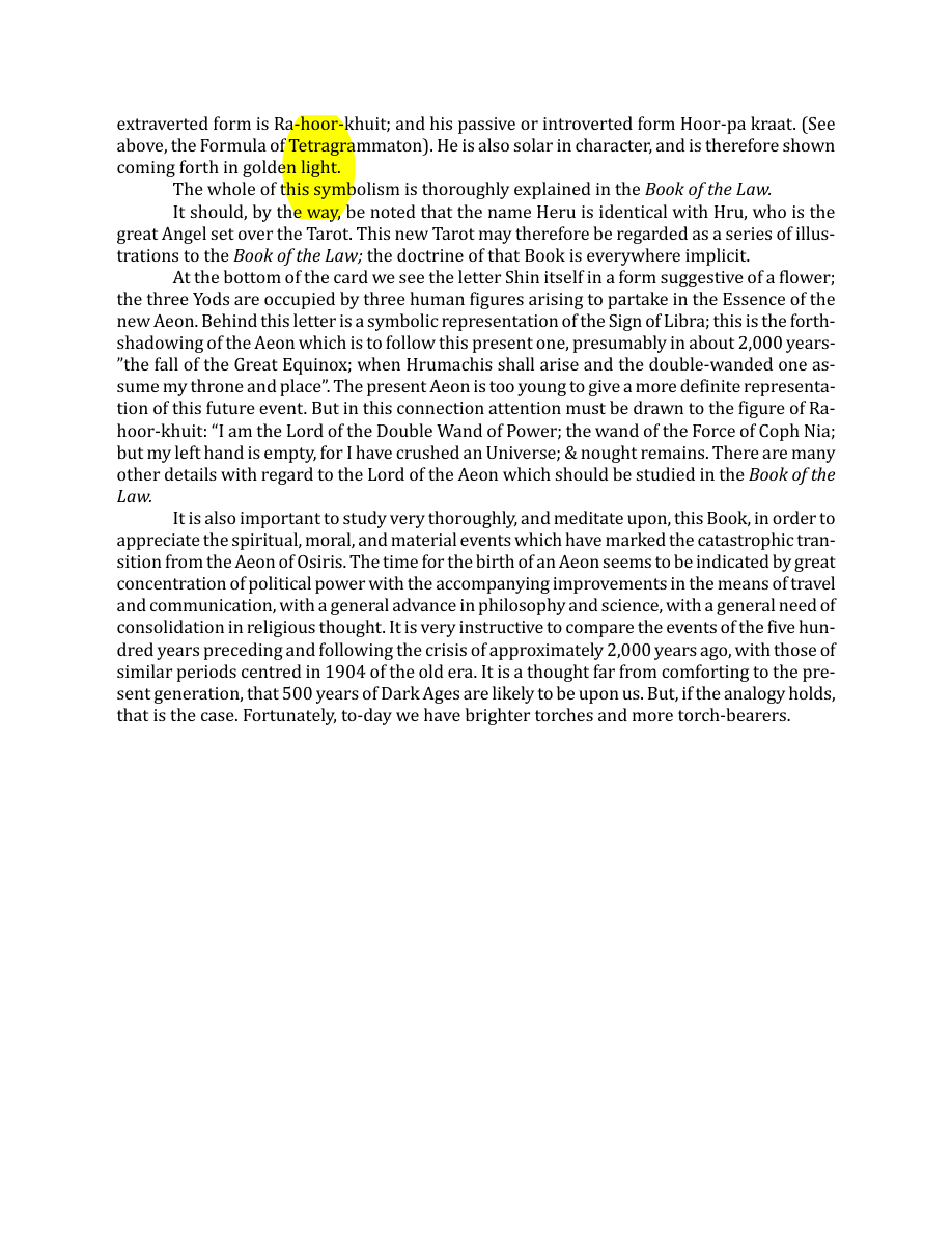 Original scan of The Book of Thoth, PDF page 109