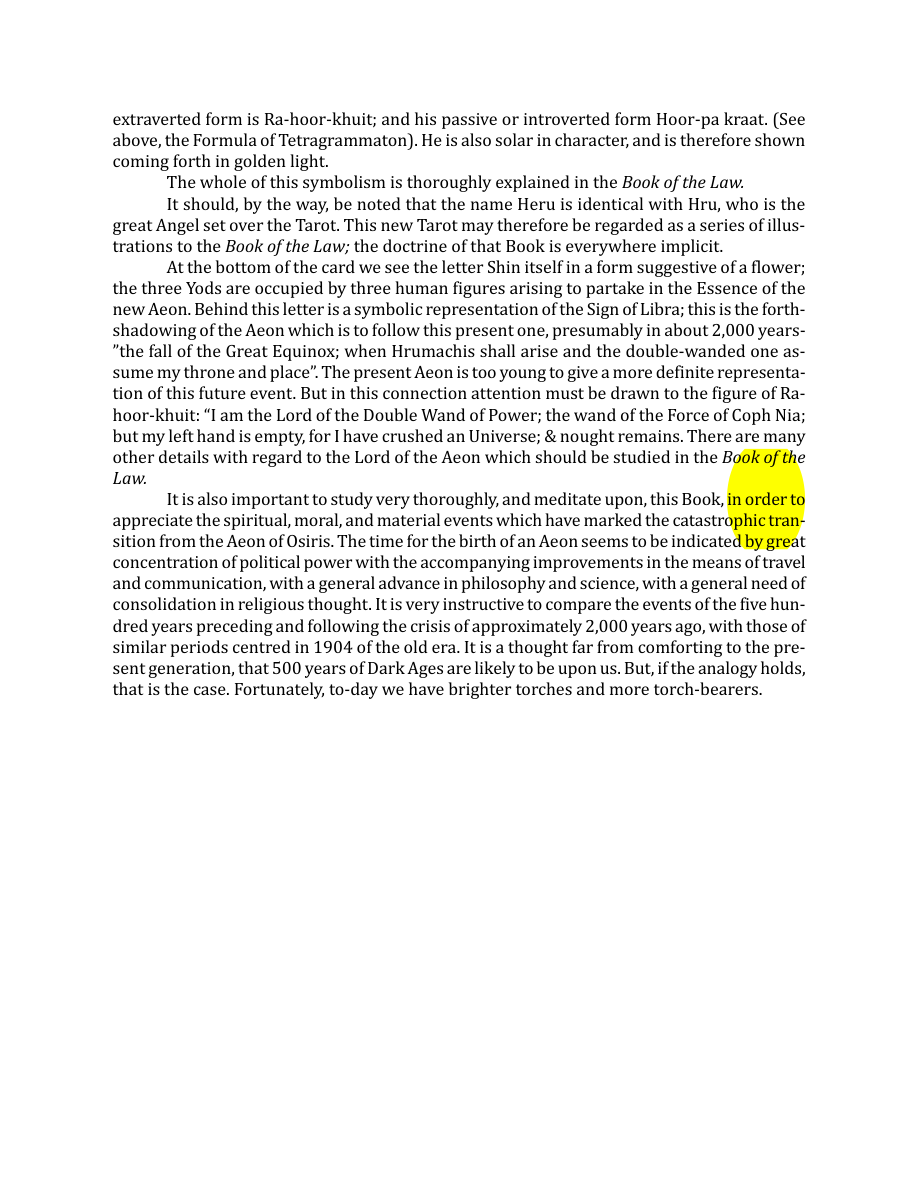 Original scan of The Book of Thoth, PDF page 109