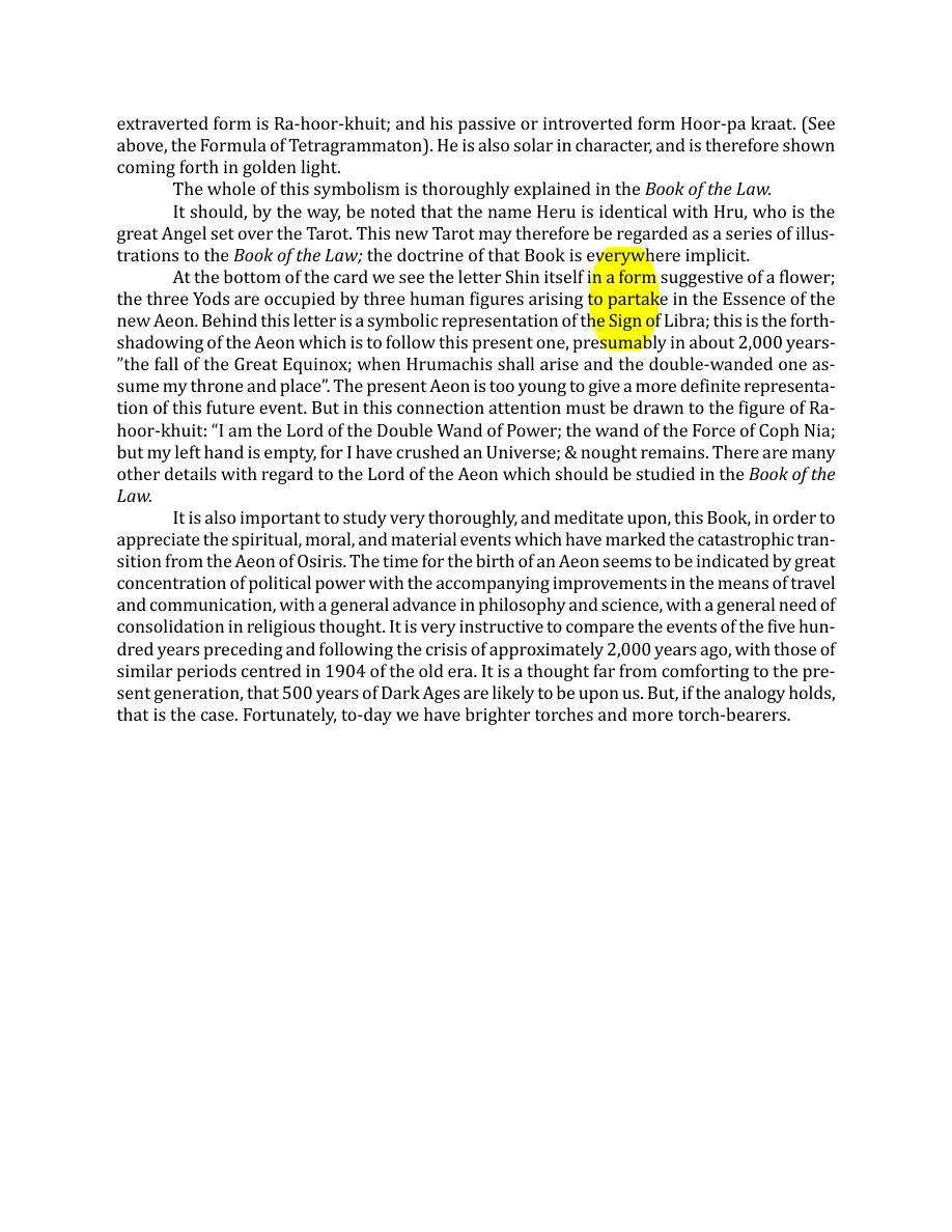 Original scan of The Book of Thoth, PDF page 109
