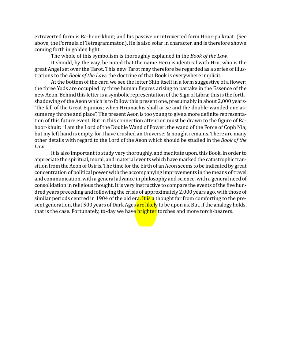 Original scan of The Book of Thoth, PDF page 109