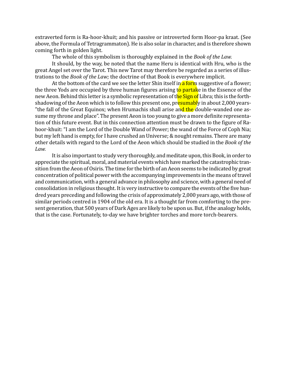 Original scan of The Book of Thoth, PDF page 109