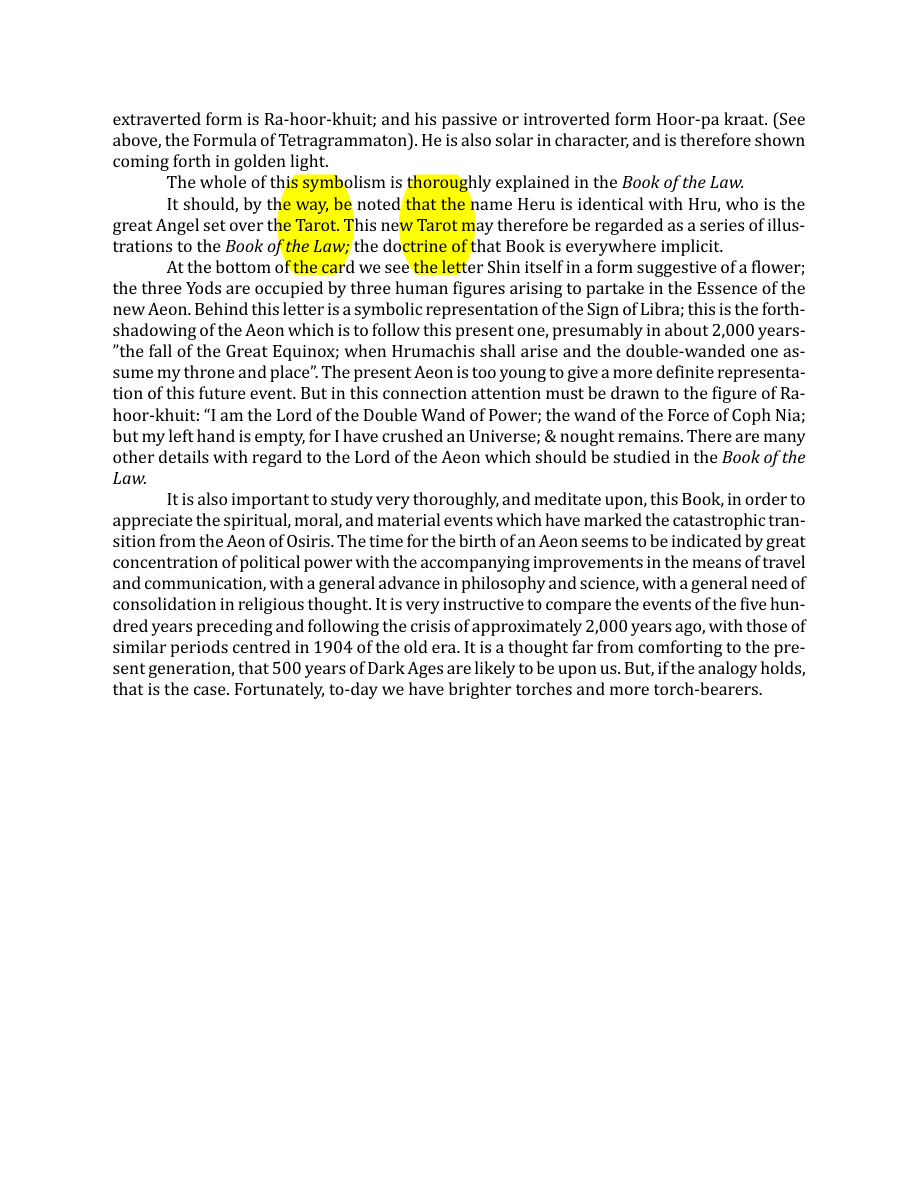 Original scan of The Book of Thoth, PDF page 109